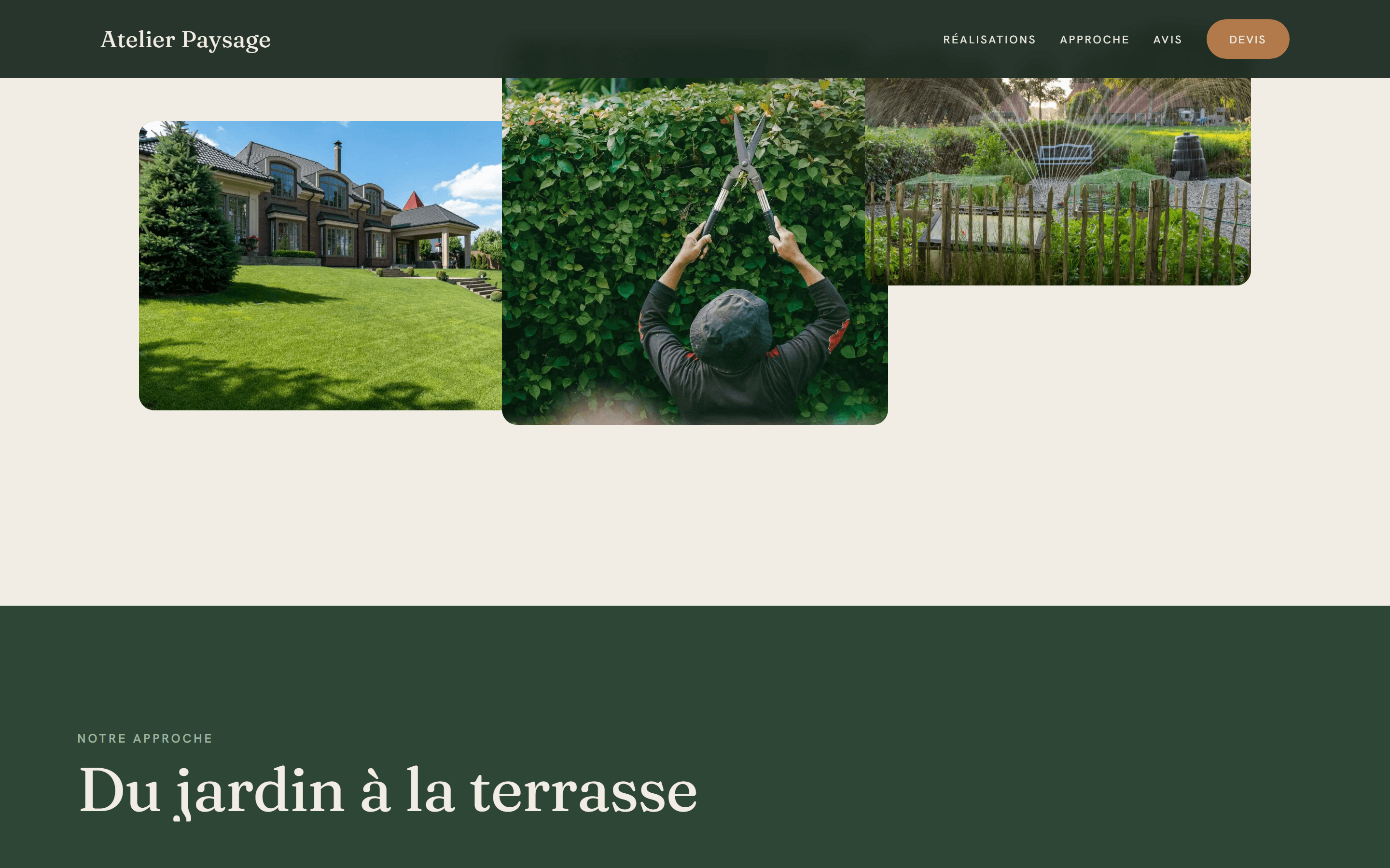 Site paysagiste — aperçu