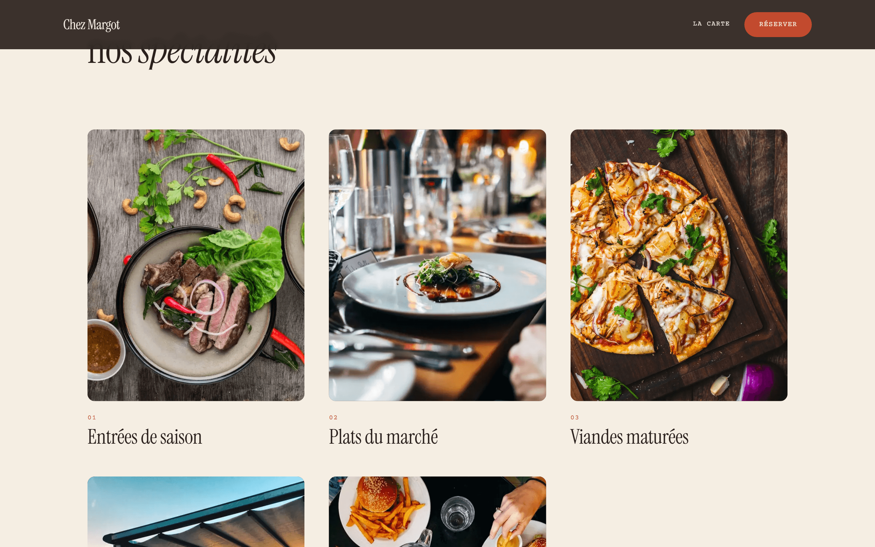 Site restaurant — aperçu